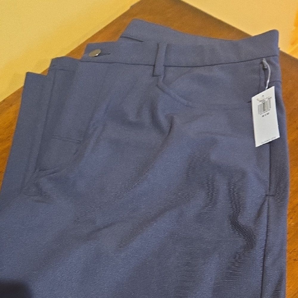 Old Navy NWT Tech Hybrid Navy Blue Slim Fit Pants 36x32